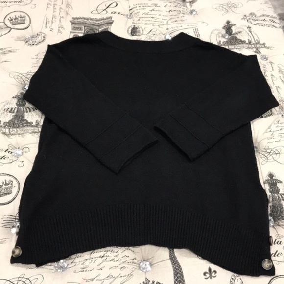 Democracy Side Button Boatneck Sweater - Picture 2 of 6